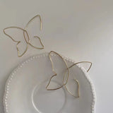 14K Gold-plated Minimalist Butterfly Earrings