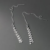 Sterling Silver Chain Threader Earrings