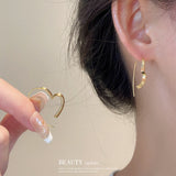 Heart Design Threader Earrings