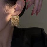 14K Gold-plated Tassel Luxury Earrings