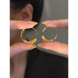 14k Gold-Plated Threader Hoop Earrings