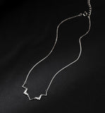 Sterling Silver Luxury HeartBeat Necklaces