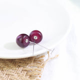 Sterling Silver Cherry Threader Earrings