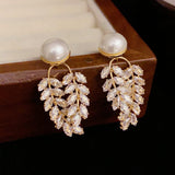 14K Gold-plated Dangle Earrings