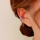 14K Gold-Plated Multi-Layer Flower Ear Cuffs