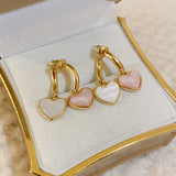 14K Gold-plated Love Cross Earrings