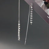 Sterling Silver Chain Threader Earrings