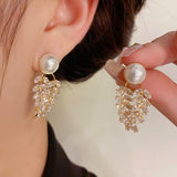 14K Gold-plated Dangle Earrings