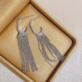 14K Gold-plated G-Word Tassel Earrings