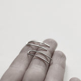 Sterling Silver Simple Line Crawlers