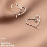 Sterling Silver Rope Love Earrings