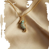 Zircon Seahorse Necklace