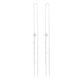 Sterling Silver Long Threader Earrings