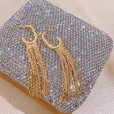 14K Gold-plated G-Word Tassel Earrings