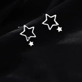 Sterling Silver Star Stud Earrings