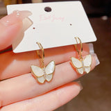 14K Gold-plated Butterfly Earrings