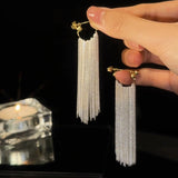 14K Gold-plated Luxury Waterfall Tassel Earrings