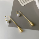 14K Gold-plated Pearl Chic Threader Earrings