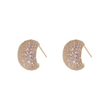 14K Gold-plated Luxury Bean Stud Earrings