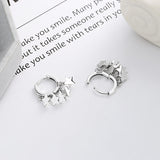 Sterling Silver Luxury Ear Buckle Earrings