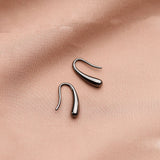 Sterling Silver Water Drop Stud Earrings