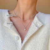 Sterling Silver Mini Rice Necklaces (2 PCS)