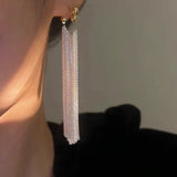 14K Gold-plated Luxury Waterfall Tassel Earrings