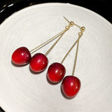 14K Gold-plated Cherry Earrings