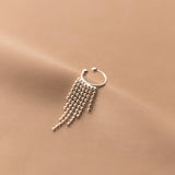 Sterling Silver Tassel Ear Cuffs(1 Piece)