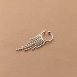 Sterling Silver Tassel Ear Cuffs(1 Piece)