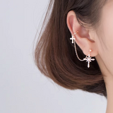 Sterling Silver Cross Ear Cuffs(1 Pair)