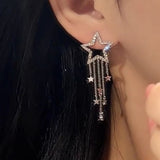 14K Gold-Plated Bling Star Earrings