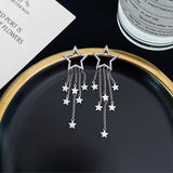 14K Gold-Plated Bling Star Earrings