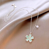 14K Gold-Plated Flower Pearl Necklaces