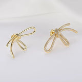 14K Gold-Plated Bow Stud Earrings