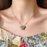 14K Gold-Plated Butterfly Pendant Necklaces