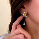 14K Gold-Plated Daisy Earrings