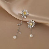 14K Gold-Plated Daisy Earrings