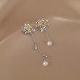 14K Gold-Plated Daisy Earrings