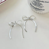 14K Gold-Plated Elegant Bow Earrings