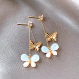 14K Gold-Plated Elegant Butterfly Earrings