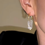 14K Gold-Plated Elegant Crystal Zircon Wheat Earrings