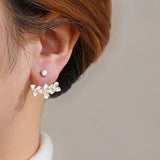 14K Gold-Plated Elegant Flower Earrings