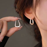 14K Gold-Plated Elegant Irregular U-Shaped Earrings