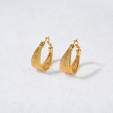 14K Gold-Plated Elegant Large Hoop Earrings