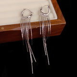 14K Gold-Plated Elegant Long Tassel Earrings