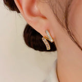 14K Gold-Plated Elegant S-Shaped Studs