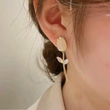 14K Gold-Plated Elegant Tulip Earrings