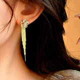 14K Gold-Plated Exquisite Flower Earrings