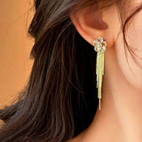 14K Gold-Plated Exquisite Flower Earrings